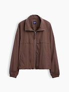 Image 5 of 5, Poplin Oversized Track Jacket