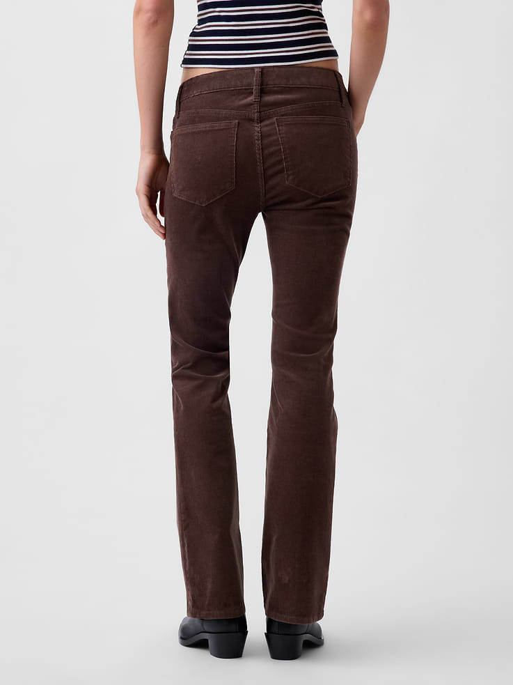 Image 4 of 6, Low Rise Corduroy Long & Lean Pants
