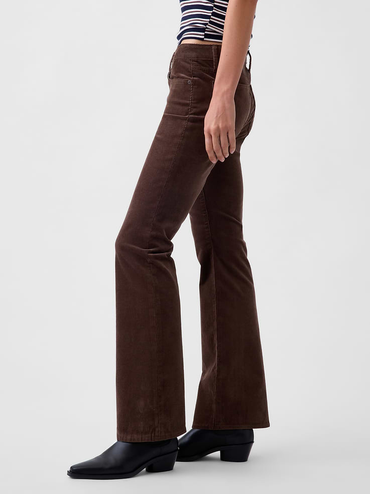Image 3 of 6, Low Rise Corduroy Long & Lean Pants