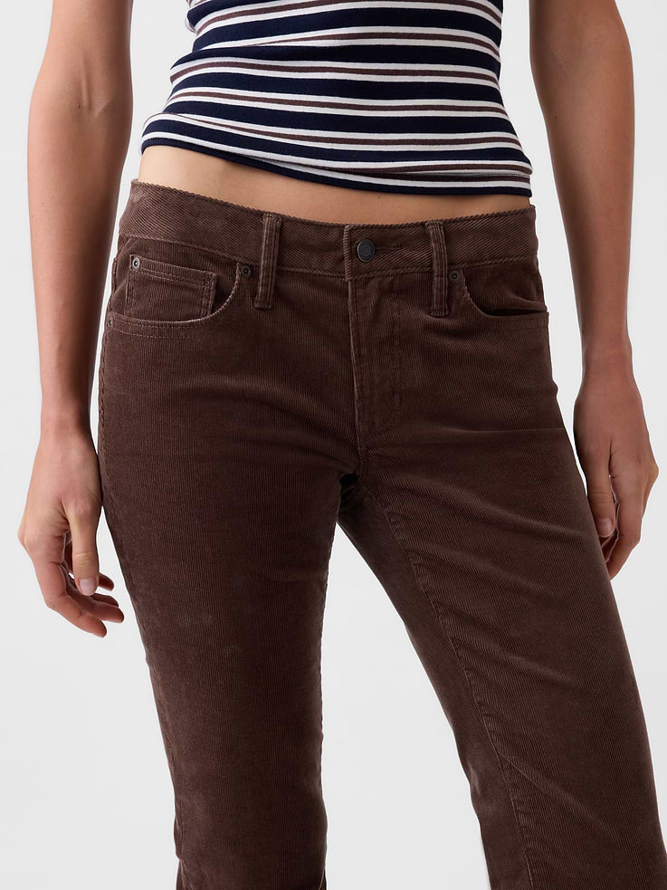 Image 5 of 6, Low Rise Corduroy Long & Lean Pants