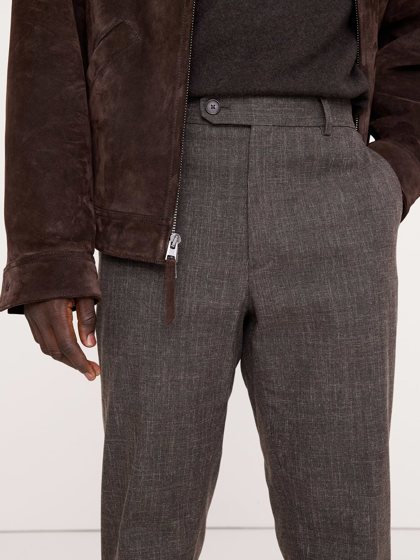 Image 3 de 8, Pantalon habillé infroissable à coupe étroite