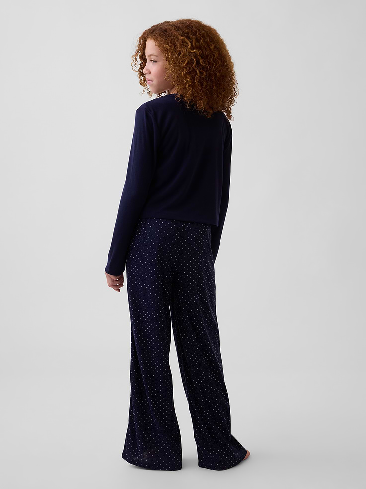Image number 3 showing, Kids Recycled Pointelle PJ Pants