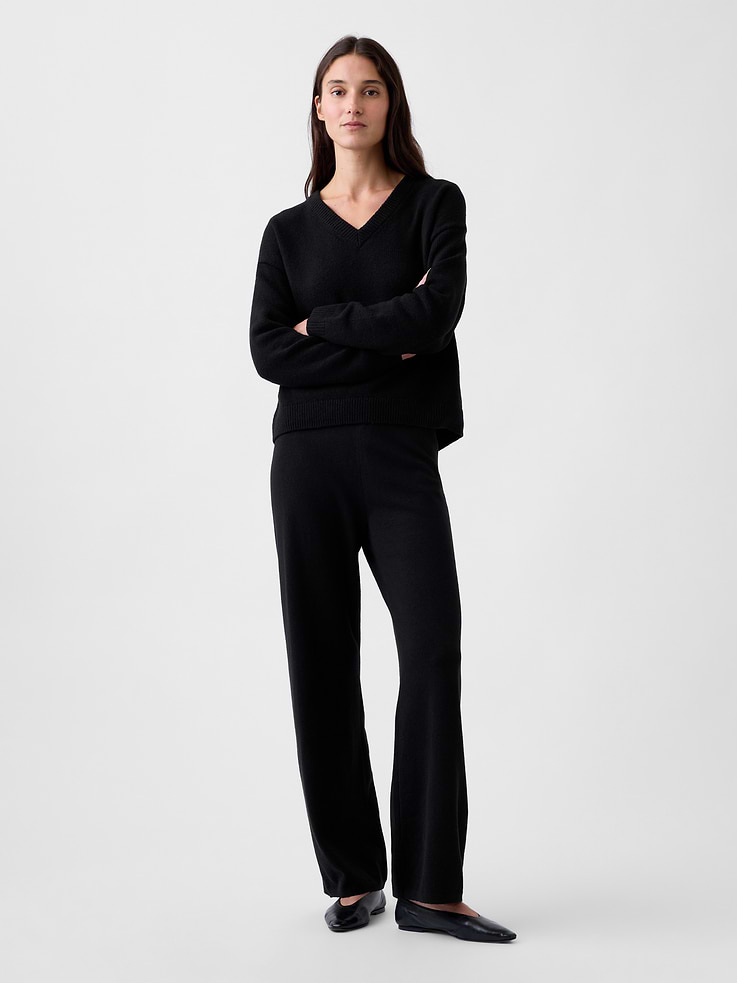 Image number 4 showing, CashSoft Oversized V-Neck Sweater