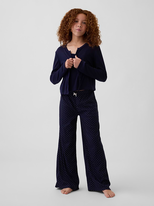 Kids Recycled Pointelle PJ Pants