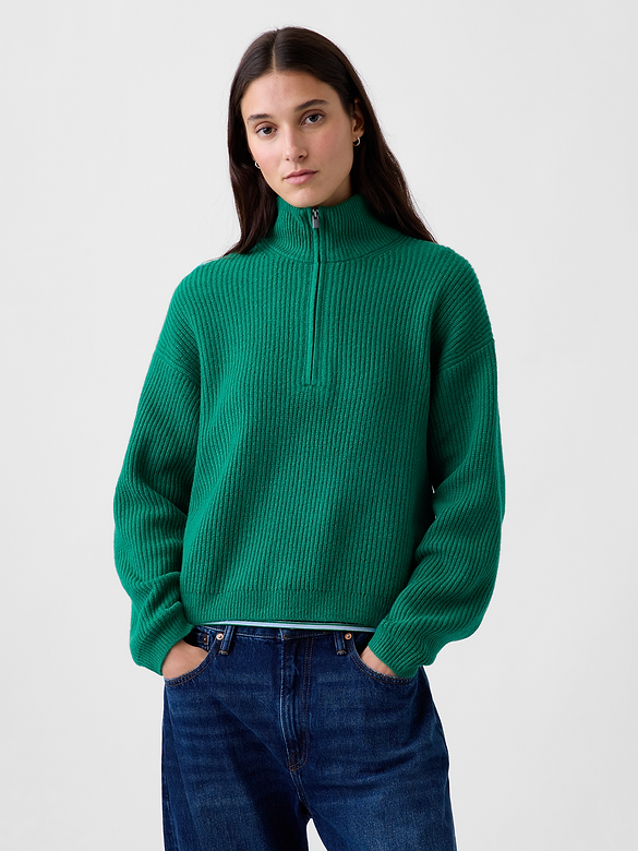 CashSoft Oversized Half-Zip Pullover