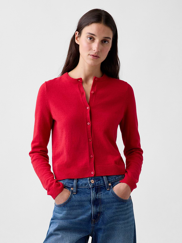 CashSoft Crop Cardigan