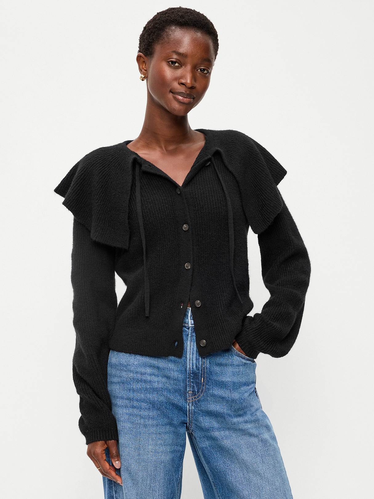 SoSoft Cape-Collar Cardigan Sweater | Old Navy
