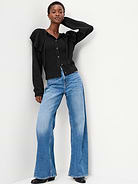Image 3 of 3, SoSoft Cape-Collar Cardigan Sweater