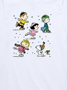 Image 2 of 4, Peanuts Snow Winter Short Sleeve T-Shirt For Girls