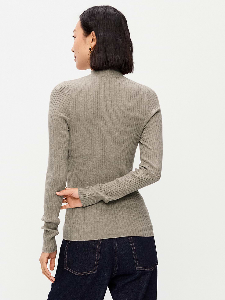 Image 2 of 6, Slim-Fit Ribbed Turtleneck