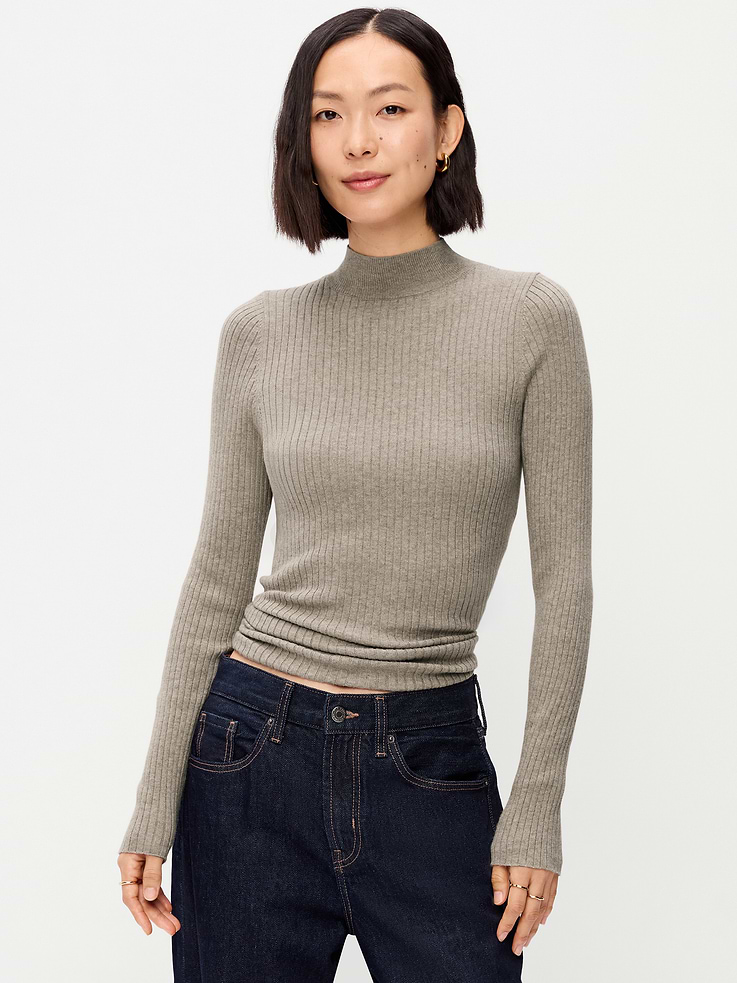 Image 1 of 6, turtleneck, long sleeves, made to layer with a tank, Product #903420