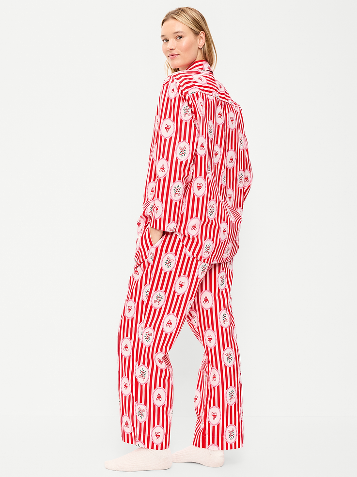 Image 6 of 8, Poplin Pajama Pant Set