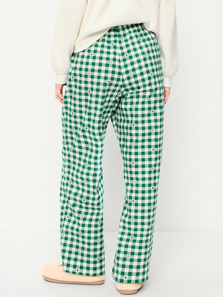 Image 2 of 6, High-Waisted Poplin Pajama Pant