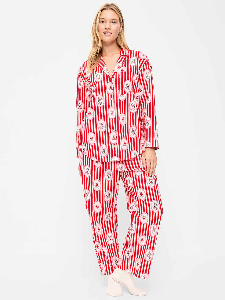 Image 5 of 8, Poplin Pajama Pant Set
