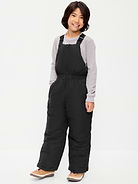 Image 1 of 4, high straight neckline, adjustable elasticized shoulder straps, elasticized waist, diagonal welt zippered pockets in front, single adhesive secure close pocket at back, zippered side panels at ankles, hidden interior storm cuffs, water-resistant, Product #907912