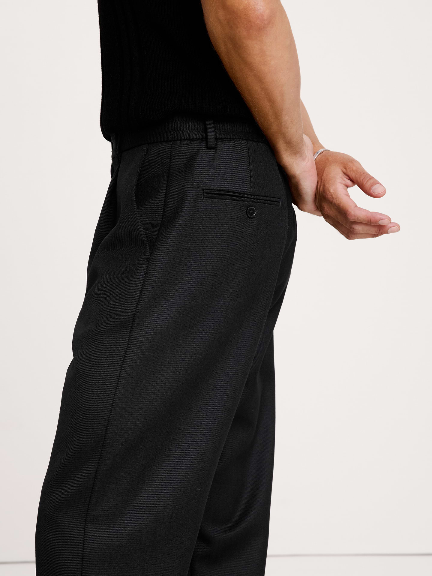 Image 3 de 8, Pantalon habillé décontracté en sergé