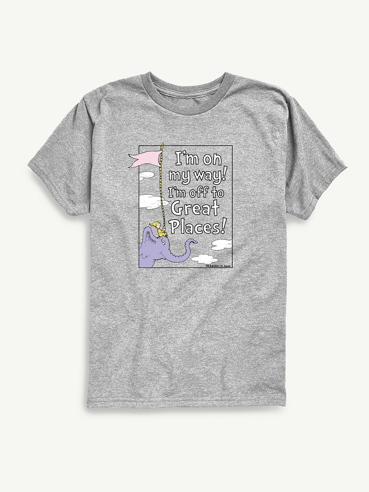 Image 1 of 4, Soft cotton T-shirt, Classic fit, Crewneck., Short sleeves., Officially licensed Dr. Seuss graphic at front., Hybrid Apparel designs creative, innovative graphic apparel with a customer-first focus, continually evolving through new ideas and technologies to grow alongside its partners and customers., This item is printed on demand.