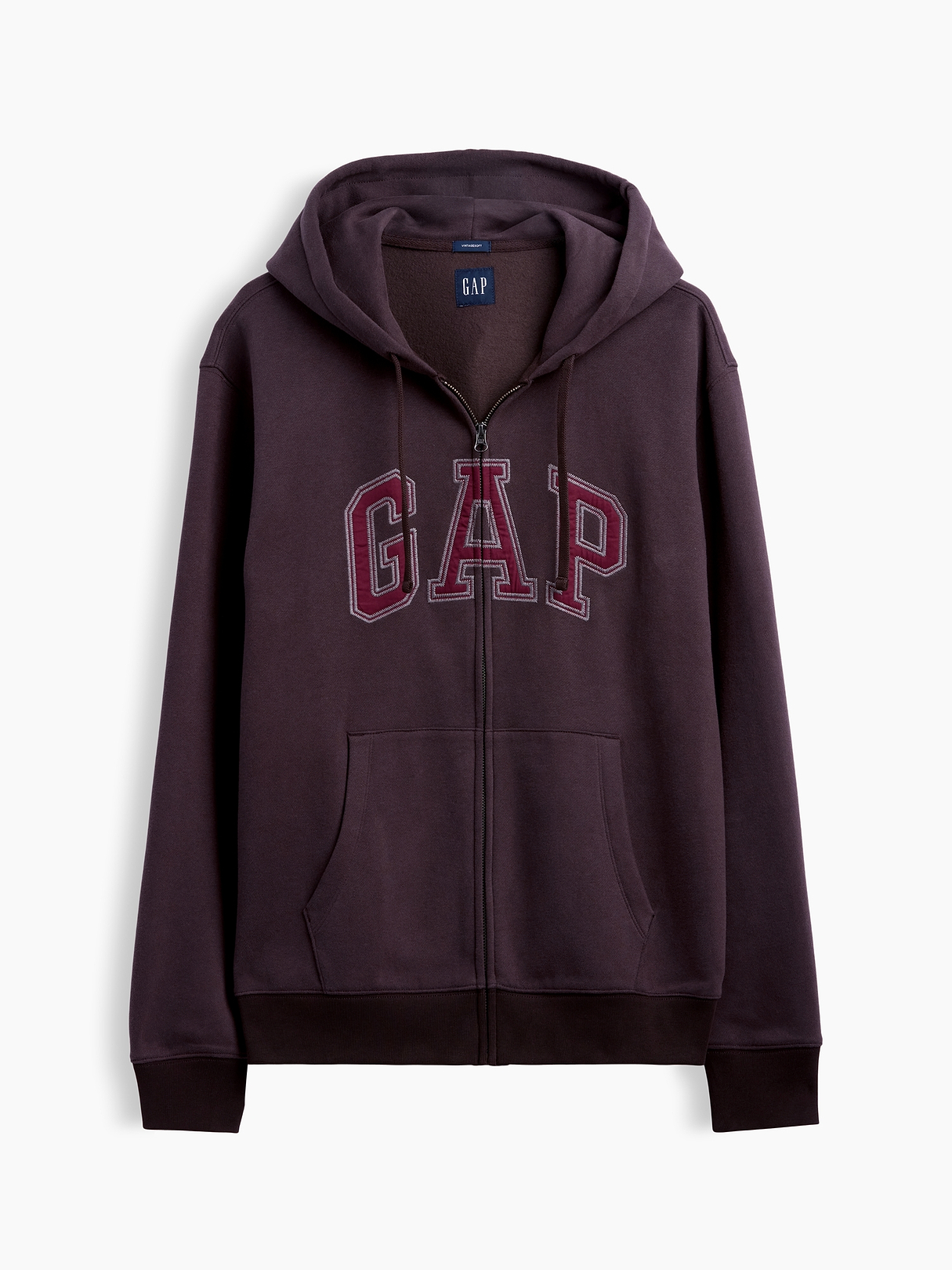 Adult VintageSoft Arch Logo Zip Hoodie | Gap