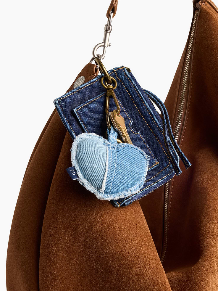Image number 4 showing, Denim Card Case Bag Charm
