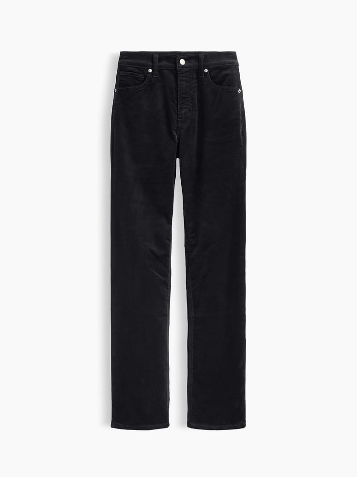 Image 5 of 5, High Rise '90s Slim Straight Corduroy Pants