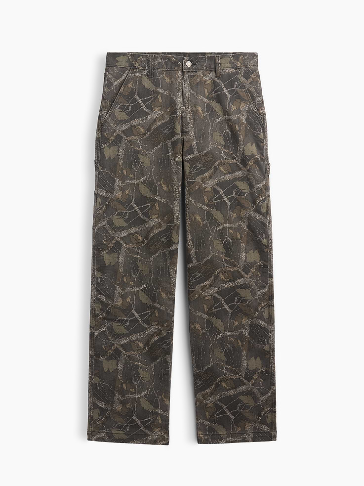 Image 6 of 6, Camo Print Relaxed Carpenter Jeans