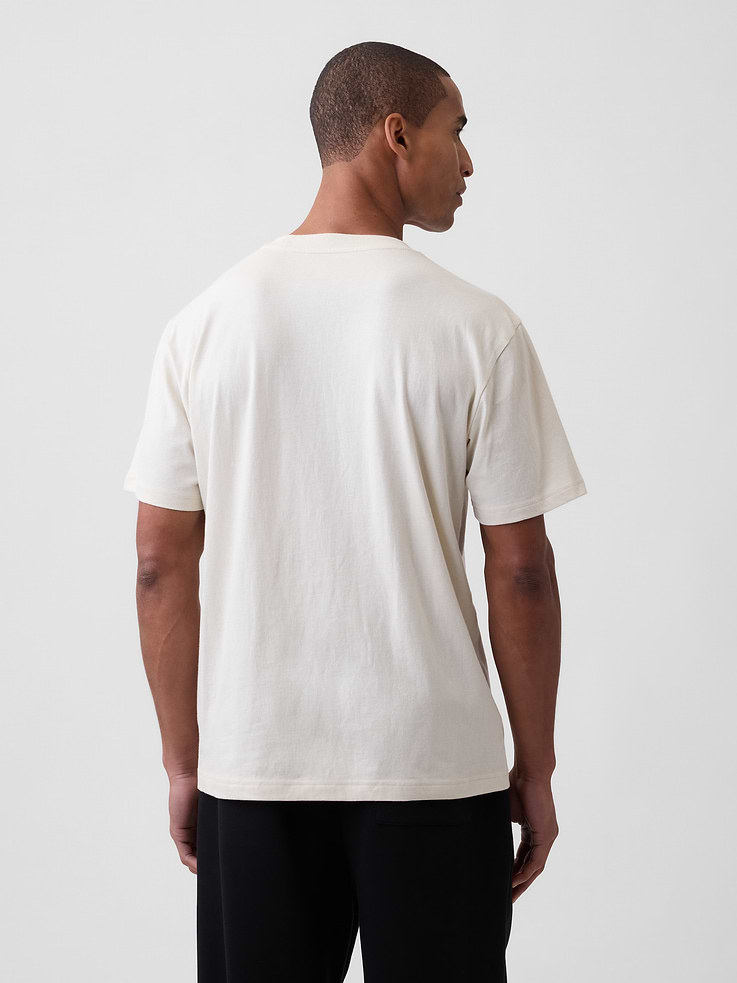 Image 2 of 5, Gap × Disney Mickey Mouse Everyday Soft Relaxed Logo T-Shirt