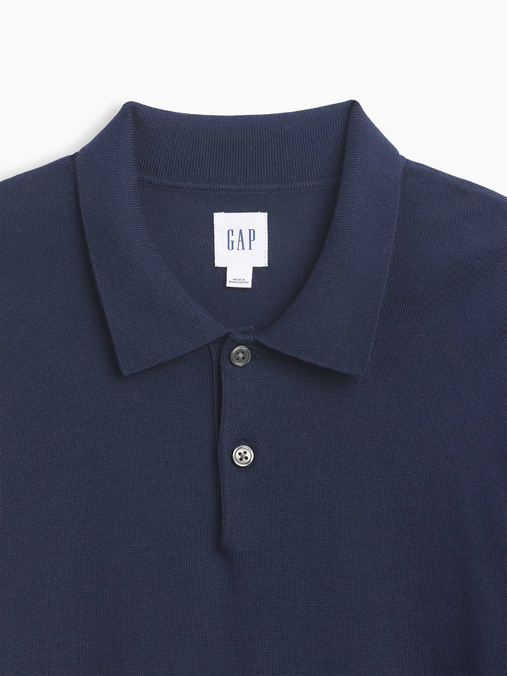 Image 4 of 5, Stripe Polo Sweater