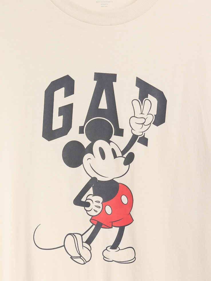 Image 4 of 5, Gap × Disney Mickey Mouse Everyday Soft Relaxed Logo T-Shirt