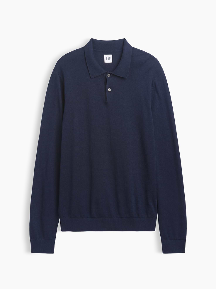 Image 5 of 5, Stripe Polo Sweater