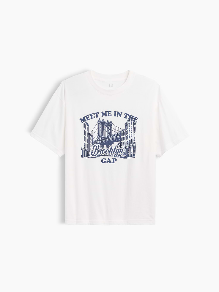 Image 5 of 5, Everyday Soft Relaxed Gap NYC Graphic T-Shirt