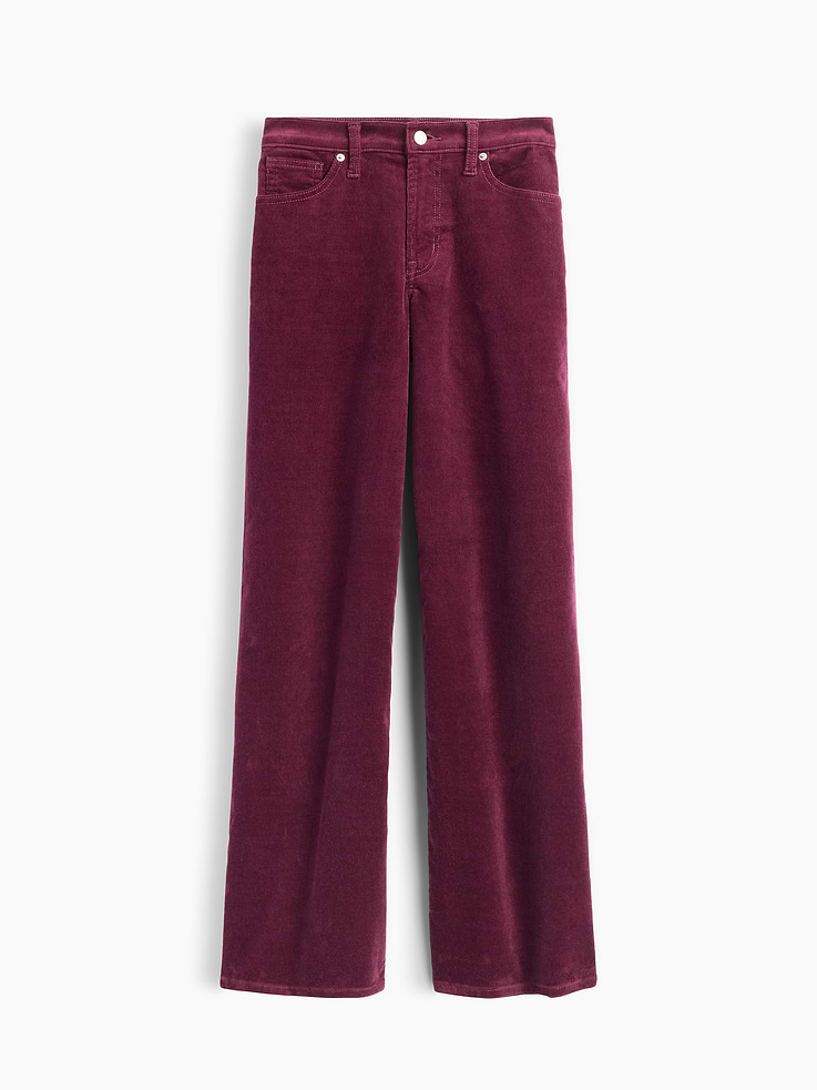 Image number 7 showing, Mid Rise Wide-Leg Corduroy Pants