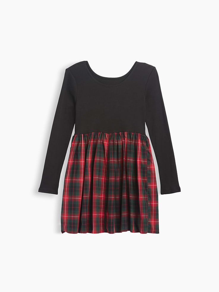 Image 3 of 3, Kids Ribbed Dress