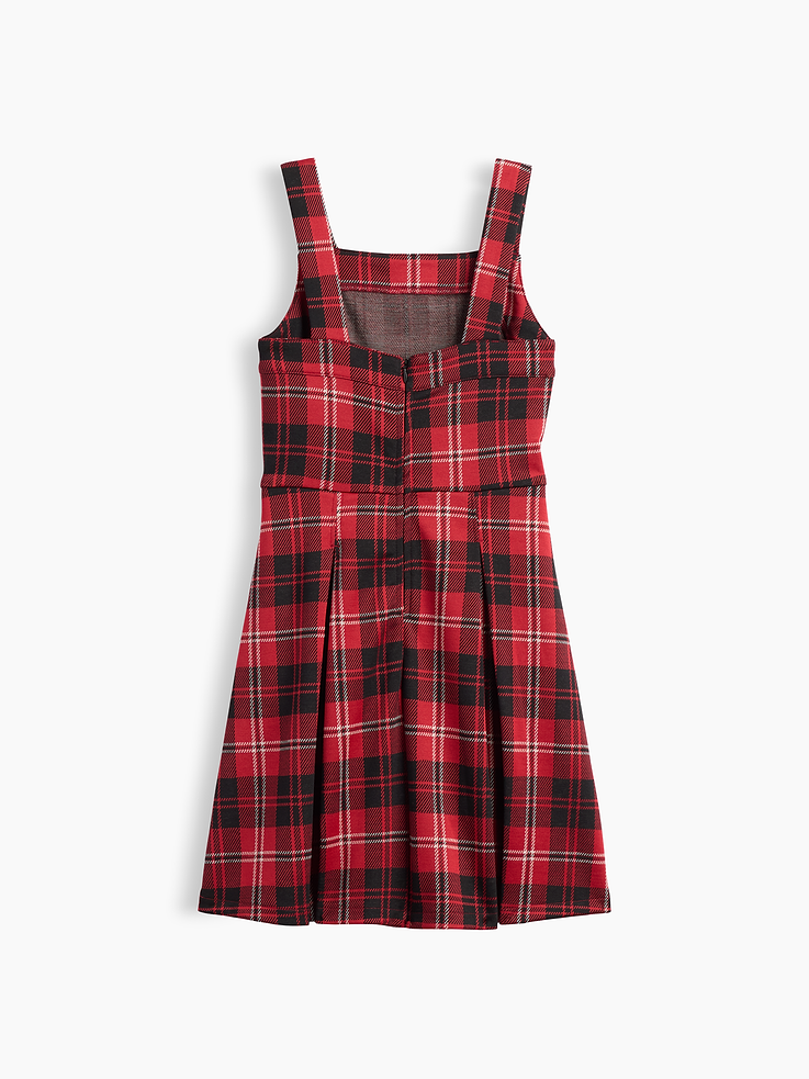 Image 3 of 3, Kids Plaid Squareneck Jumper