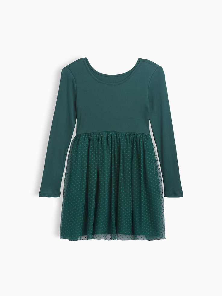 Image 3 of 3, Kids Ribbed Dress