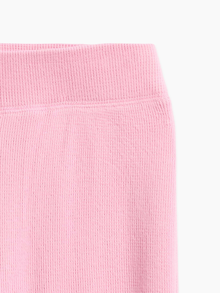 Image 2 of 3, Kids Recycled Waffle-Knit Flare Leggings