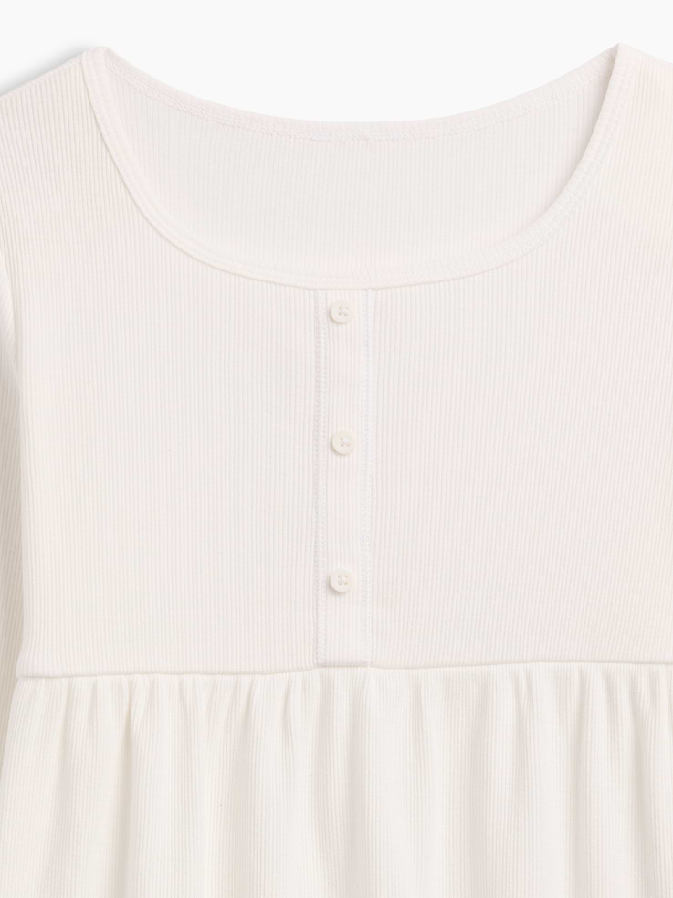 Image number 2 showing, Kids Ribbed Peplum Top