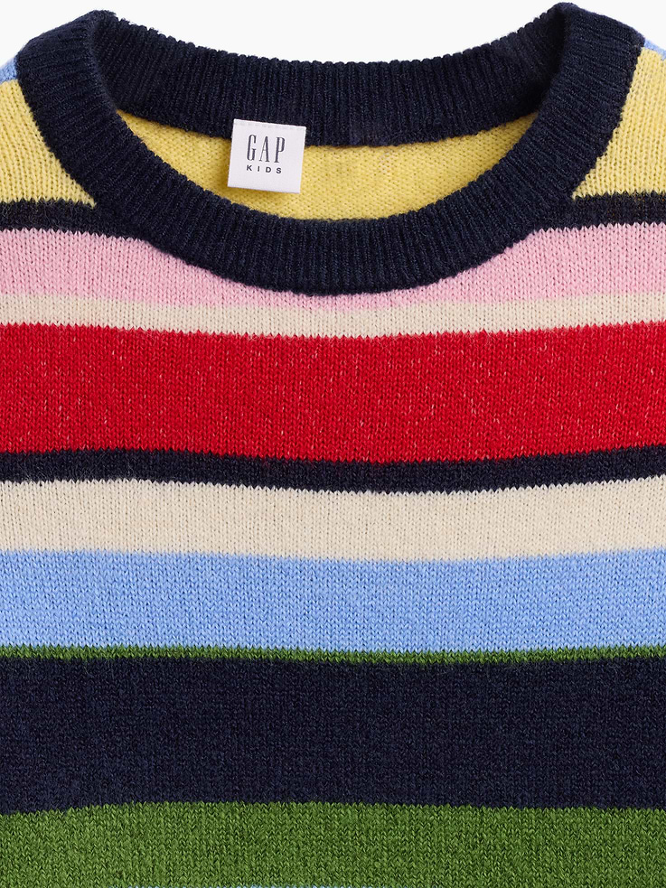 Image 2 of 4, Kids Relaxed Intarsia Sweater