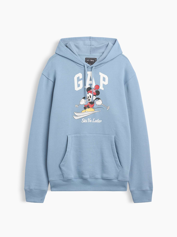 Image 4 of 4, Gap × Disney Mickey Mouse Relaxed Logo Hoodie