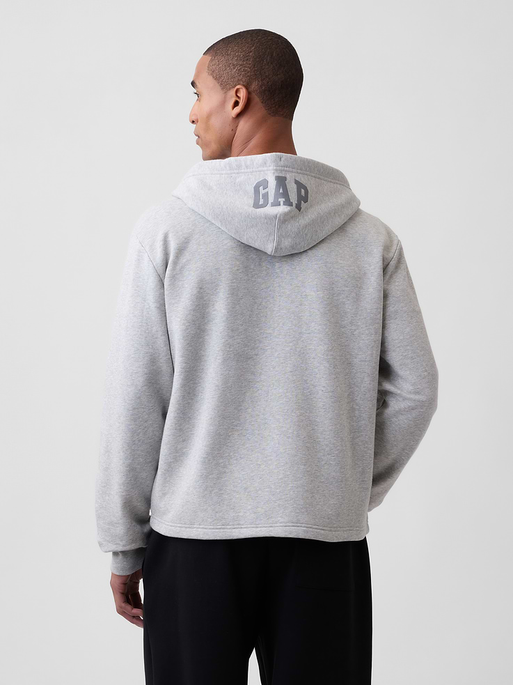 Image 2 of 4, Adult Boxy Gap Logo Zip Hoodie