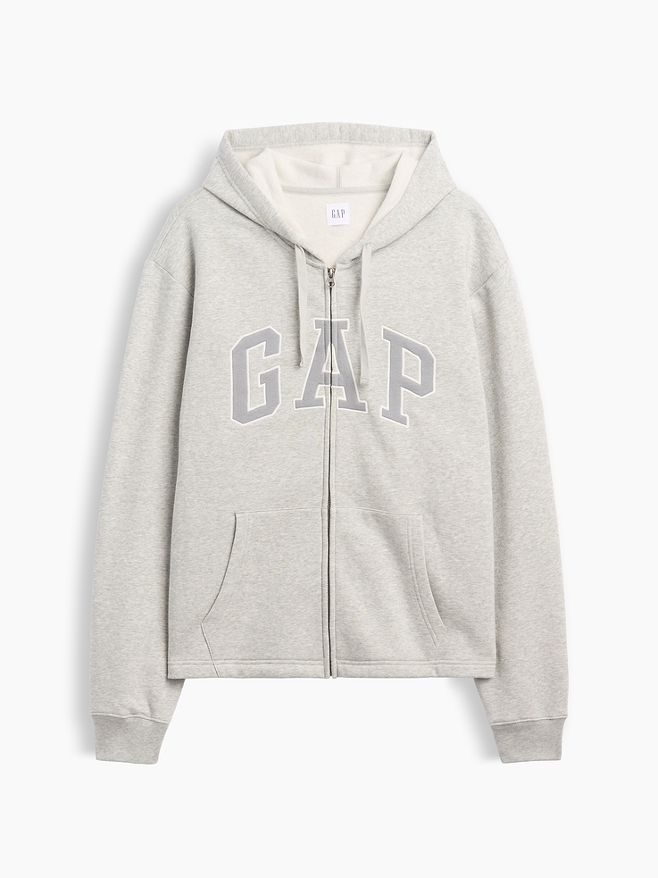 Image 4 of 4, Adult Boxy Gap Logo Zip Hoodie