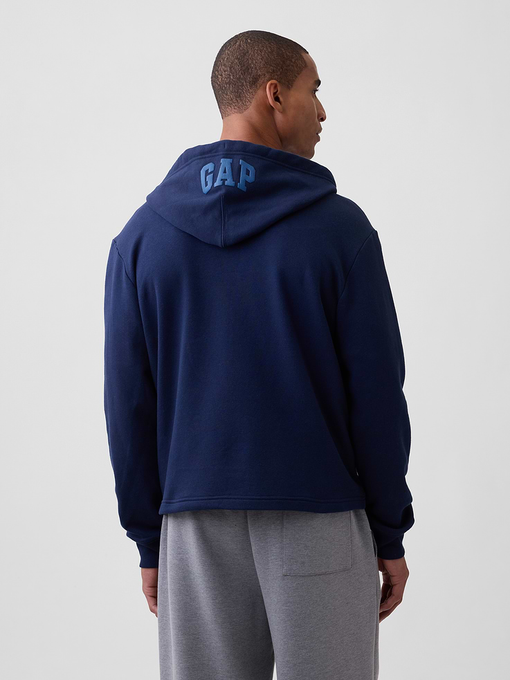 Image 2 of 4, Adult Boxy Gap Logo Zip Hoodie