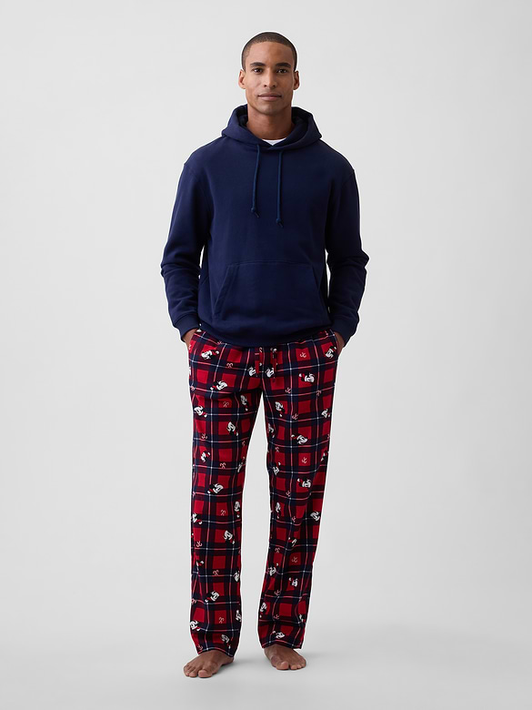 Gap × Disney Mickey Mouse Relaxed Flannel PJ Pants