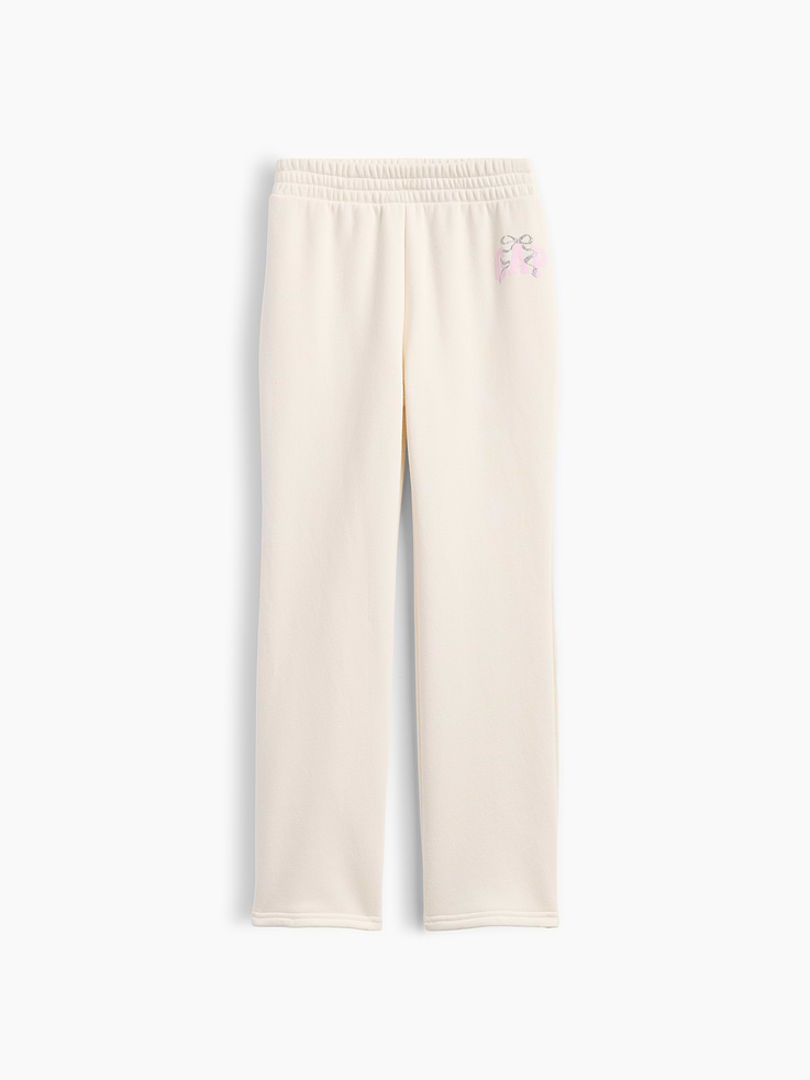 Image 1 of 3, This product is made with/contains 21% recycled polyester. Compared to virgin materials, using recycled materials helps reduce resource use and waste., Soft, comfy fleece., Elasticized waist., Graphic at hip., Product #1178428