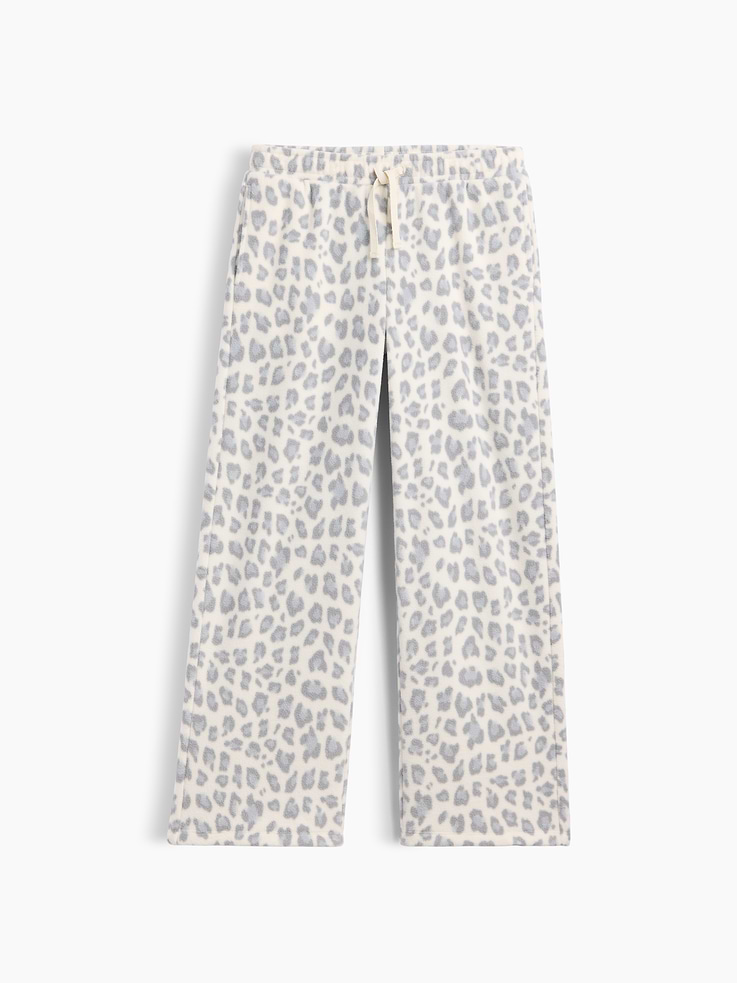 Image 1 of 3, Soft, comfy micro fleece., Drawcord ties at elasticized waist., Select styles have allover print., This product was made in a factory that invests in gender equity and women’s empowerment through RISE. Learn more at, Product #1184711