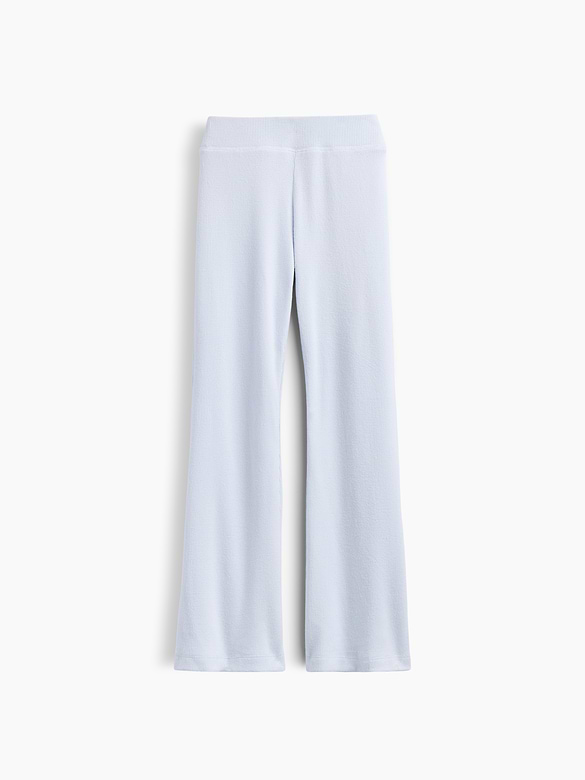 Kids Recycled Waffle-Knit Flare Leggings