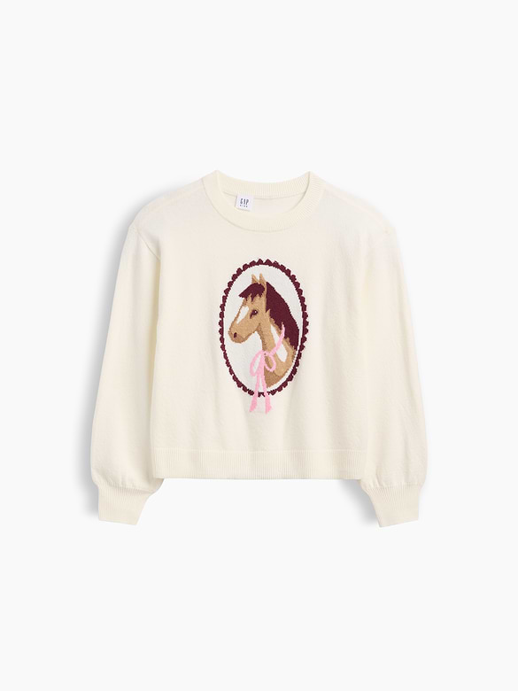 Kids CashSoft Relaxed Crewneck Sweater