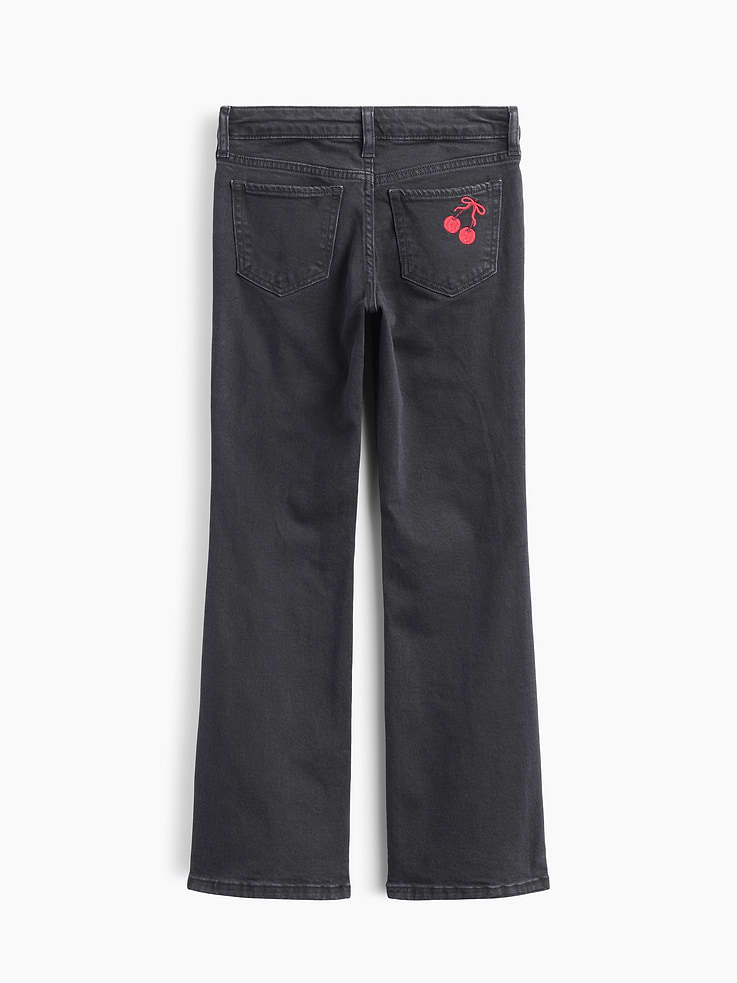 Image 3 of 3, Kids Embroidered Low Rise Boot Jeans