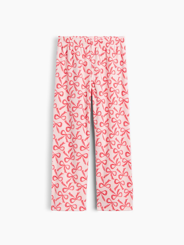 Kids Straight-Leg Microfleece PJ Pants