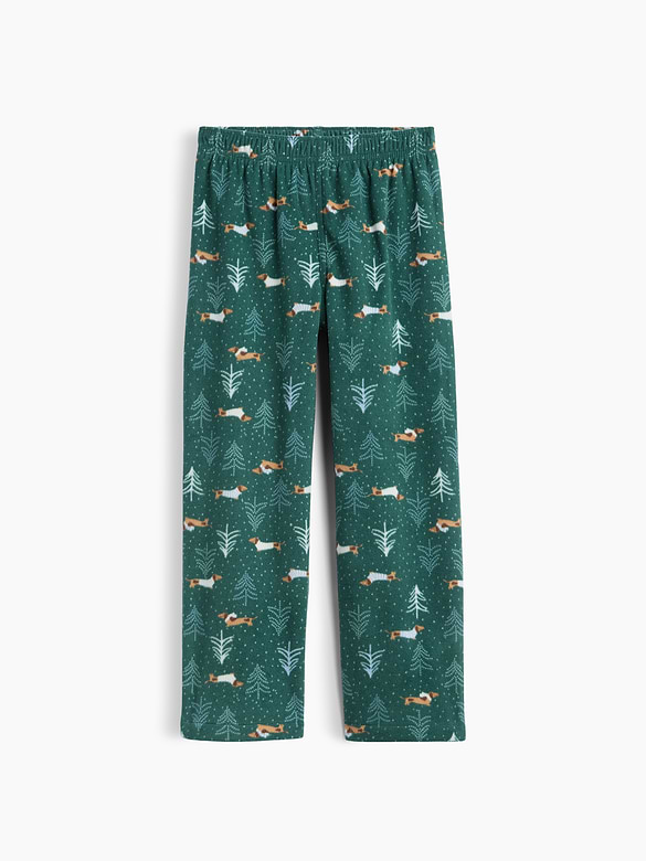 Kids Straight-Leg Microfleece PJ Pants