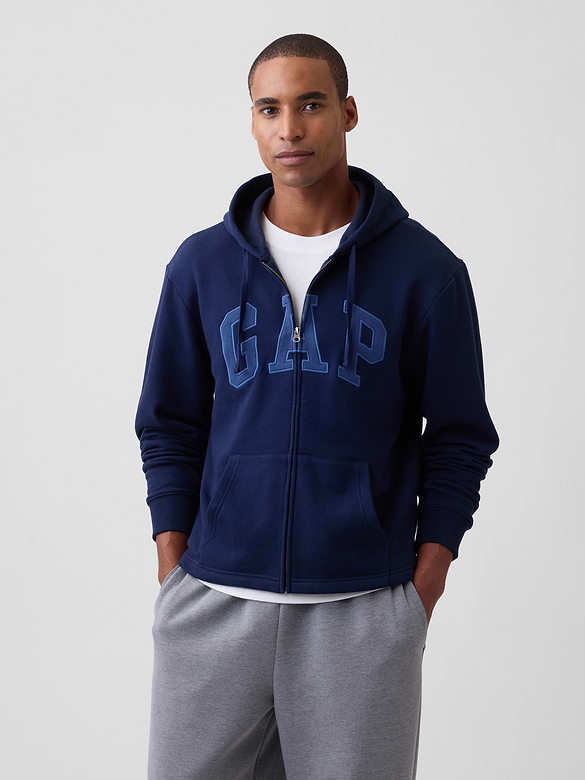 Adult Boxy Gap Logo Zip Hoodie